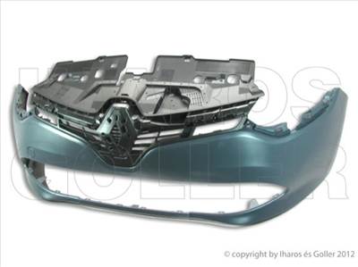 Renault Clio 2012-2016 - Első lökhárító alapozott hűtőráccsal, spoilerrel