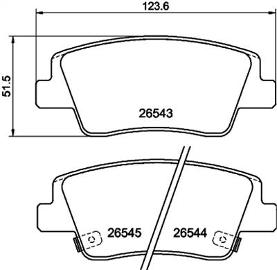 TEXTAR 2654301 - fékbetétkészlet, tárcsafék GENESIS HYUNDAI KIA