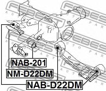 FEBEST NAB-D22DM - Csapágy, differenciál NISSAN NISSAN (ZHENGZHOU)
