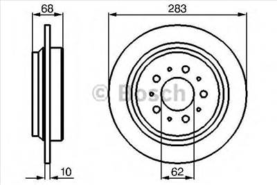BOSCH 0 986 478 445 - féktárcsa VOLVO