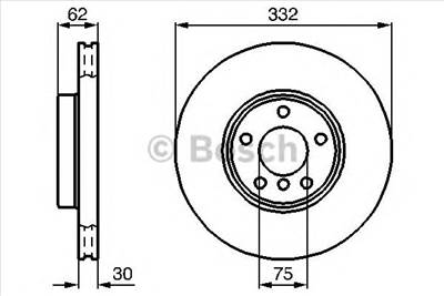 BOSCH 0 986 478 974 - féktárcsa BMW