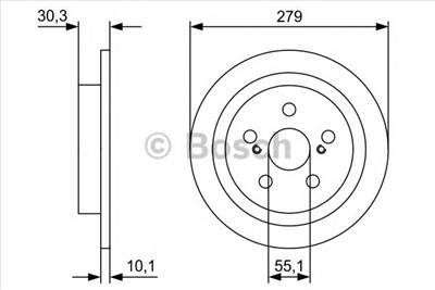 BOSCH 0 986 479 D35 - féktárcsa LEXUS TOYOTA