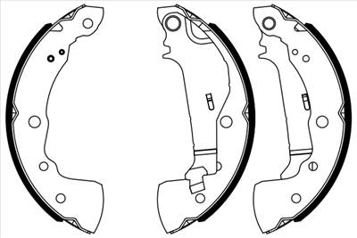 BOSCH 0 986 487 963 - fékpofakészlet NISSAN