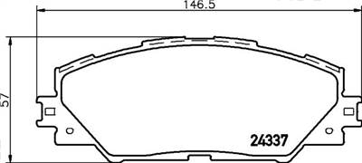 Fékbetét készlet MINTEX MDB2786 for TOYOTA, PONTIAC