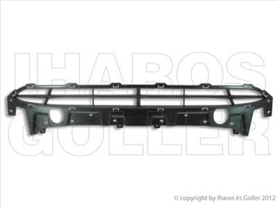 Hyundai Santa Fe 2009-2012 - Rács a lökhárítóba, fekete