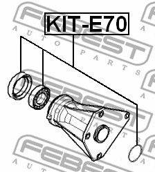 FEBEST KIT-E70 - Féltengely csapágy BMW BMW (BRILLIANCE)