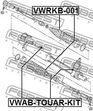 FEBEST VWAB-TOUAR-KIT - kormánymű csapágy AUDI VW