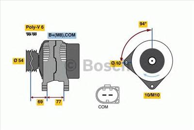 BOSCH 0 986 080 350 - generátor BMW