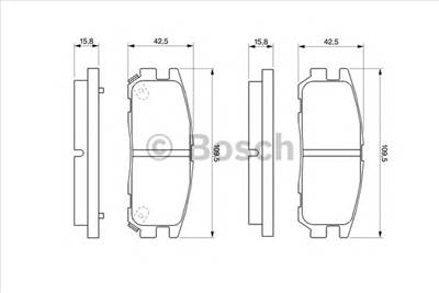 BOSCH 0 986 424 367 - fékbetét ISUZU OPEL VAUXHALL