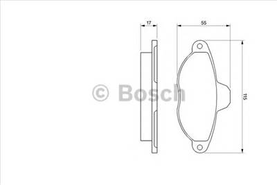 BOSCH 0 986 460 968 - fékbetét FIAT