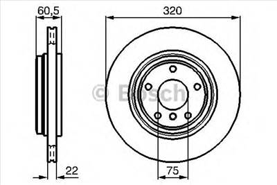 BOSCH 0 986 478 975 - féktárcsa BMW