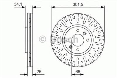 BOSCH 0 986 479 D36 - féktárcsa CITROËN DS DS (CAPSA) FIAT OPEL PEUGEOT VAUXHALL