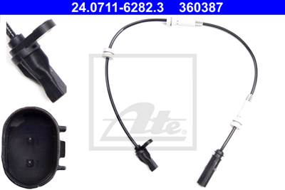 ATE 24.0711-6282.3 - kerékfordulatszám érzékelő BMW