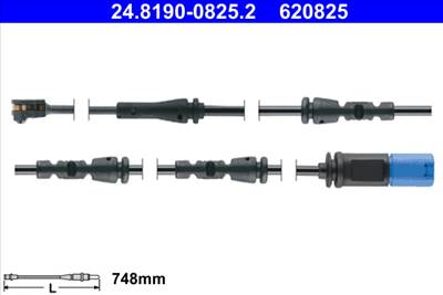ATE 24.8190-0825.2 - figyelmezető kontaktus, fékbetétkopás BMW