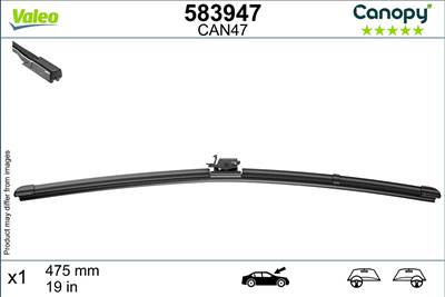 Mercedes GLA 2020-2023 H247 - Ablaktörlő lapát 1db (CAN47) 475 Vez./ut. o