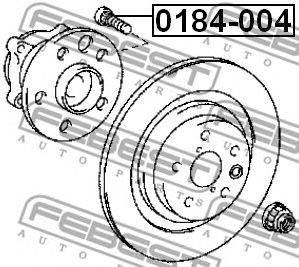 FEBEST 0184-004 - kerékcsavar ACURA HONDA LEXUS TOYOTA TOYOTA (FAW)