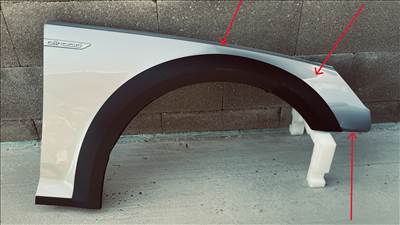 Audi A4 B9 Allroad jobb első facelift sárvédő 8W0821468