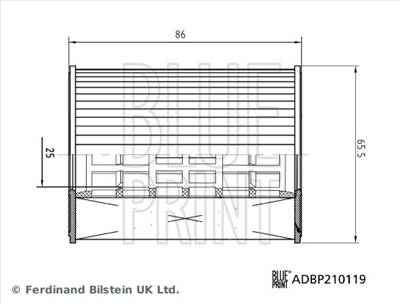 BLUE PRINT ADBP210119 - olajszűrő HYUNDAI KIA