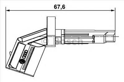 BOSCH 0 265 007 930 - kerékfordulatszám érzékelő AUDI BENTLEY PORSCHE VW