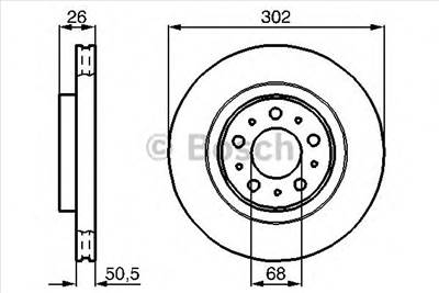 BOSCH 0 986 478 454 - féktárcsa VOLVO