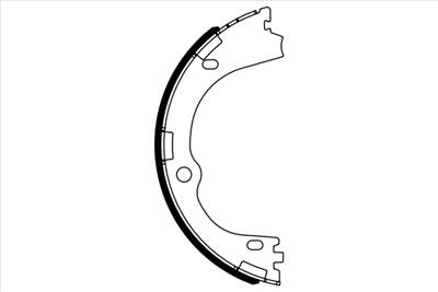BOSCH 0 986 487 965 - kézifék fékpofakészlet HYUNDAI HYUNDAI (BEIJING) KIA
