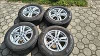  5x105 lyukosztású 16" újszerű Brock alufelni, rajta 215/65 kopott Pirelli téli gumi gumi 
