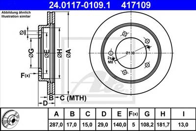 ATE 24.0117-0109.1 - féktárcsa SUZUKI