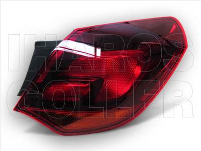 Opel Astra J 2009-2018 - Hátsó lámpa üres jobb külső, sötét (5 ajtós) MM