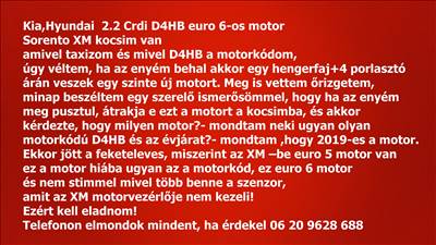 Kia Sorento (UM) 2.2 CRDi KIA Sorento, Hyuday 2.2 crdi motor euro 6 UM