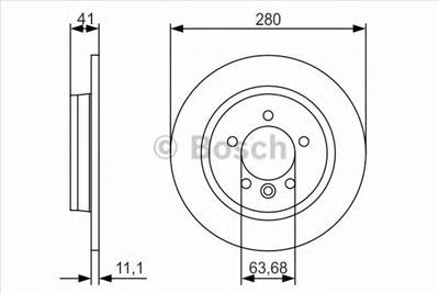 BOSCH 0 986 479 691 - féktárcsa VOLVO