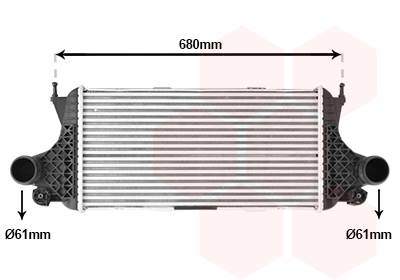 VAN WEZEL 30014716 - töltőlevegő-hűtő MERCEDES-BENZ