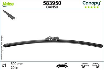 BMW 1 2004-2007 E87 - Ablaktörlő lapát 1db (CAN50) 500 Vez./ut. o
