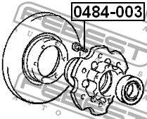 FEBEST 0484-003 - kerékcsavar MITSUBISHI MITSUBISHI (BJC)