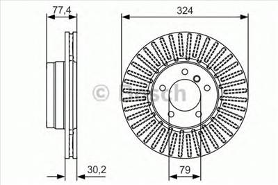 BOSCH 0 986 479 D39 - féktárcsa BMW BMW (BRILLIANCE)
