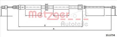 METZGER 10.6794 - Kézifék bowden RENAULT