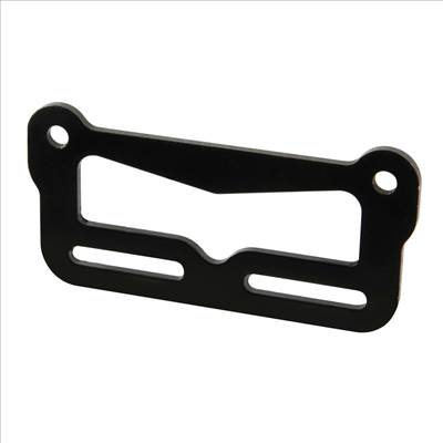Hátsó prízma tartó konzol rendszám alá, segédmotorra,  alumínium, fekete, Lampa Reflector holder