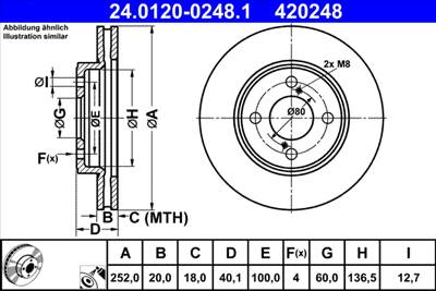 ATE 24.0120-0248.1 - féktárcsa SUZUKI