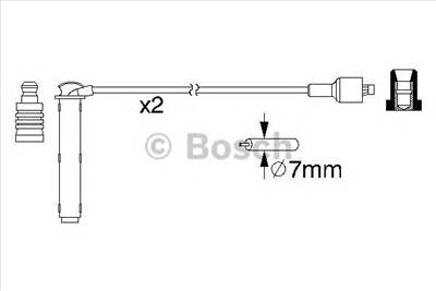 BOSCH 0 986 357 154 - gyújtókábel szett MG ROVER