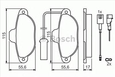 BOSCH 0 986 424 379 - fékbetét FIAT FORD LANCIA