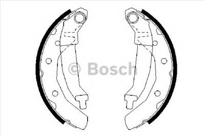 BOSCH 0 986 487 628 - fékpofakészlet CHEVROLET CHEVROLET (SGMW) DAEWOO