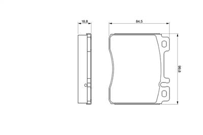 BOSCH 0 986 460 976 - fékbetét MERCEDES-BENZ