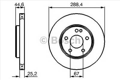 BOSCH 0 986 479 234 - féktárcsa MERCEDES-BENZ