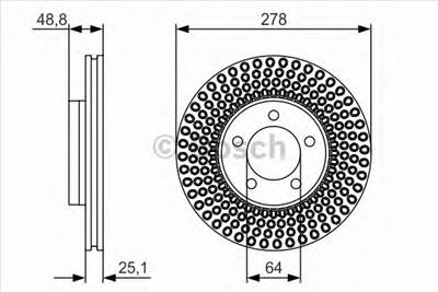 BOSCH 0 986 479 699 - féktárcsa VOLVO