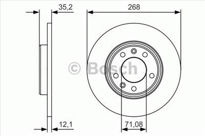 BOSCH 0 986 479 C24 - féktárcsa CITROËN DS OPEL PEUGEOT VAUXHALL