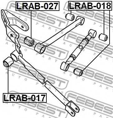 FEBEST LRAB-017 - Lengőkar szilent LAND ROVER