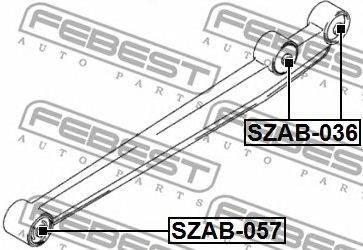 FEBEST SZAB-036 - Lengőkar szilent DAEWOO MARUTI MARUTI SUZUKI SANTANA SUZUKI SUZUKI (CHANGAN) SUZUK