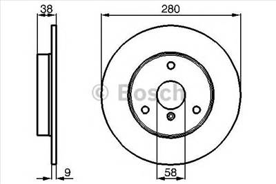BOSCH 0 986 478 479 - féktárcsa SMART