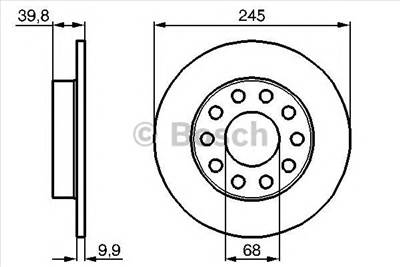 BOSCH 0 986 478 986 - féktárcsa AUDI SEAT