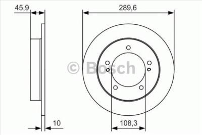 BOSCH 0 986 479 B09 - féktárcsa SUZUKI
