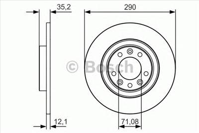 BOSCH 0 986 479 C25 - féktárcsa CITROËN DS OPEL PEUGEOT TOYOTA VAUXHALL